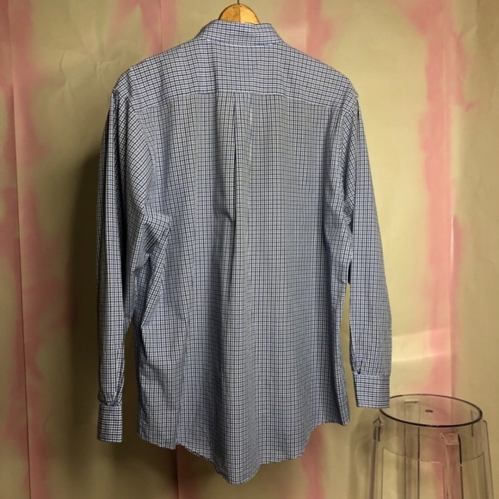 Brooks Brothers Plaid Gridded Logo Button Down Men - Picture 4 of 5